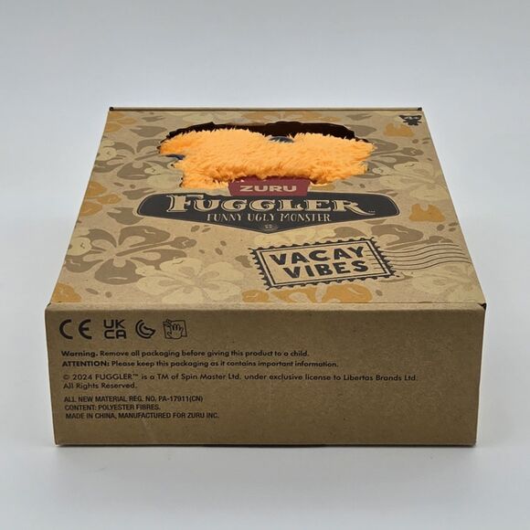 Zuru Fuggler Vacay Vibes Reek O' 9" Orange Funny Ugly Monster Plush Toy - Picture 6 of 6